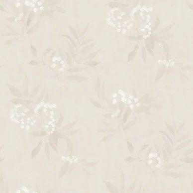 Doris beige kukkatapetti Borastapeterilta 7407 image