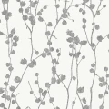 Disa harmaa valkoinen oksatapetti Borastapeterilta 7425