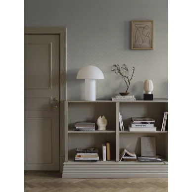 Beige tapetti Golden Trellis ruutukuviolla olohuoneeseen Borastapeterilta 2267 image