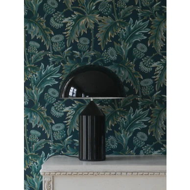 Treasured Thistle kaunis sininen lehtitapetti Borastapeterilta 2273 image