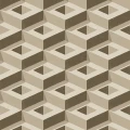 Boxes beige ruskea geometrinen tapetti Borastapeterilta 2280