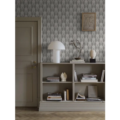 Mustavalkoinen tapetti Staircase olohuoneeseen Borastapeterilta 2283 kuva