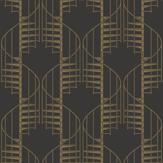 Staircase ruskea geometrinen tapetti Borastapeterilta 2284 image