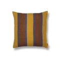 Limenvihrea ruskea raidallinen tyyny Grand Cushion Ferm Livingilta