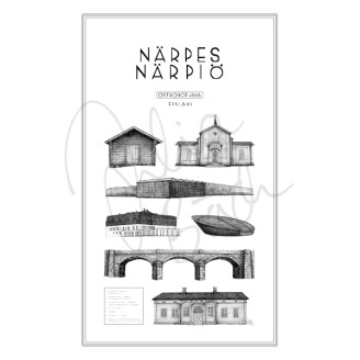 Narpes stadsposter by Julia Back kuva