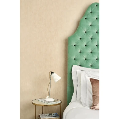 Makuuhuoneen tapetti keltainen yksivarinen Watered Silk 106 1007 Cole et Sonilta kuva