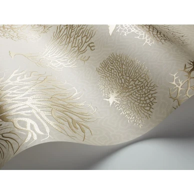 Beige kultainen korallitapetti Cole et Sonilta Seafern 107 2010 image