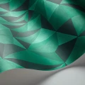 Geometrinen vihrea tapetti Cole et Sonilta Quartz 107 8039