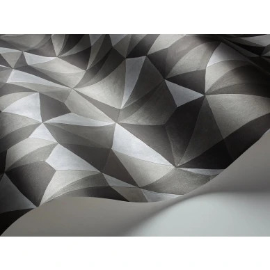 Harmaa geometrinen tapetti Cole et Sonilta Quartz 107 8037 image