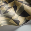 Kulta harmaa geometrinen tapetti Cole et Sonilta Quartz 107 8038