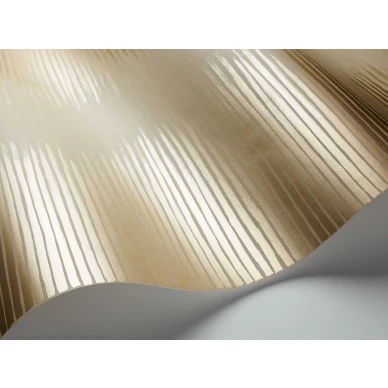 Beige kultainen graafinen tapetti Cole et Sonilta Plume 107 3015 kuva