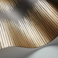 Pronssinvarinen graafinen tapetti Cole et Sonilta Plume 107 3016