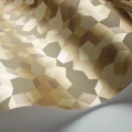 Beige kullanvarinen geometrinen tapetti Cole et Sonilta Ingot 107 5023