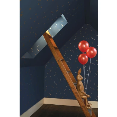 Lastenhuoneen tahtitapetti Stars seinille ja katolle Cole et Sonilta 103 3017 kuva