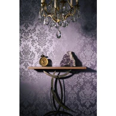 Makuuhuoneen tapetti Cole et Sonilta romanttinen liila kuvio Giselle 108 5025 image