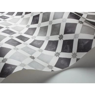 Zellige harmaa ruudullinen tapetti Cole et Sonilta 113 10035 image