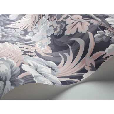 Cole et Sonin harmaa roosa lehtitapetti Royal Fernery 113 3010 image