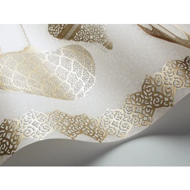 Fez levea tapettiboordi kulta hopea lyhtykuviolla Cole et Sonilta 113 6014 kuva