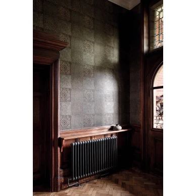 Eteisen tapetti Bazaar tummanharmaa ruudullinen kuvio Cole et Sonilta 113 2005 kuva