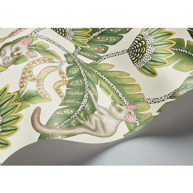 Cole et Son Bush Baby vihrea vaalea lehtitapetti 119 7035 kuva