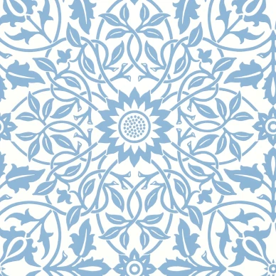 St James Ceiling sininen lehtitapetti William Morrikselta 217079 image