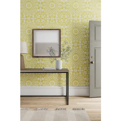 William Morris tapetti St James Ceiling keltaisella graafisella kuviolla 217078 image