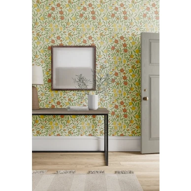 William Morris tapetti Fruit monivarisella hedelmakuviolla 217087 image