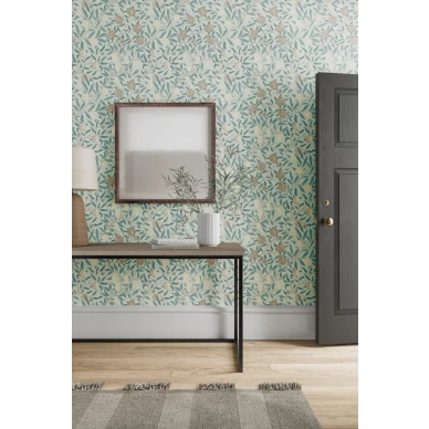 William Morris tapetti Fruit sinisella hedelmakuviolla 217084 image