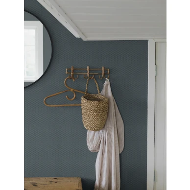 Eteisen tapetti Borasilta tummansinisella ruutukuviolla Fredrika 3284 kuva