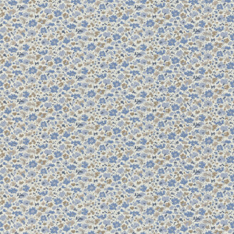 Floral dance sininen kukkatapetti Langelid von Bromssenilta 28 04 image