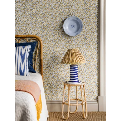 Langelid von Bromssenin keltainen kukkatapetti Floral Dance 28 07 kuva