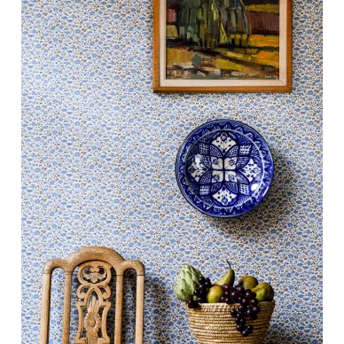 Langelid von Bromssenin sininen kukkatapetti Floral Dance 28 04 kuva