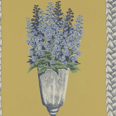Delphinium keltainen kukkatapetti Langelid von Bromssenilta 27 67 image