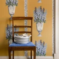 Langelid von Bromssenin keltainen kukkatapetti Delphinium 27 67