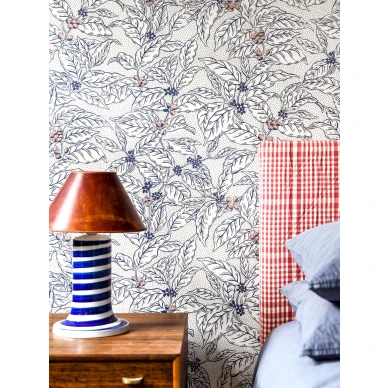 Langelid von Bromssenin sininen kahvitapetti Caffeine 25 21 kuva