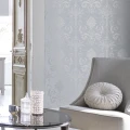 Hopeanvarinen kuviotapetti Laura Ashleylta Josette 113379