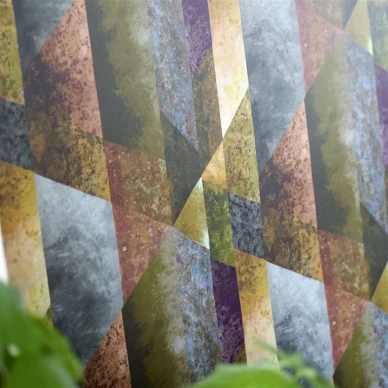 Designers Guild geometrinen tapetti Minakari Geo v2 kuva