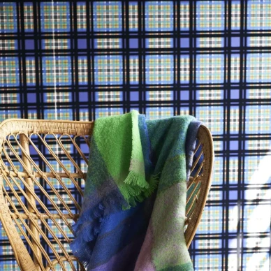 Designers Guild ruudullinen tapetti Chennai image