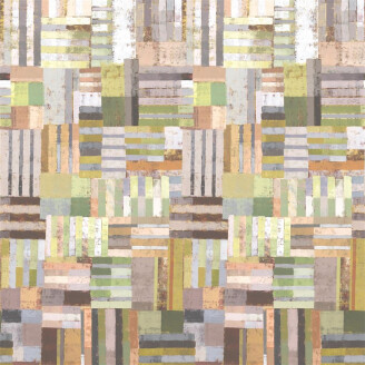 Achara ruskea geometrinen tapetti Designers Guildilta kuva