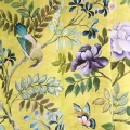 Designers Guildin keltainen kukkatapetti Porcelaine de Chine