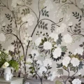 Designers Guildin suurikuvioinen kukkatapetti Fleur Orientale
