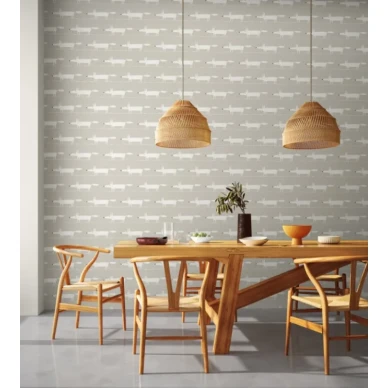 Harmaa kettutapetti Midi Fox Scionilta image