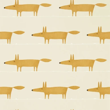 Midi Fox oranssi kettutapetti Scion Wallpaperilta NHAP112818 image