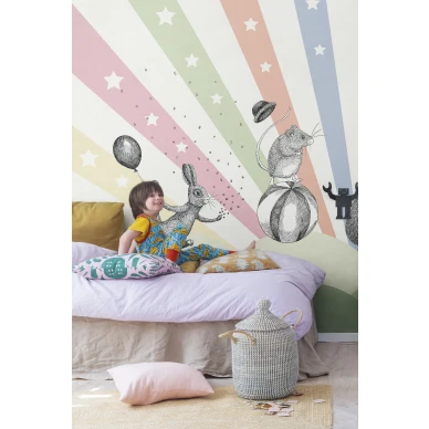 Lastentapetti varikas sirkustapetti Rebel Wallsilta Cirkus R18172 kuva