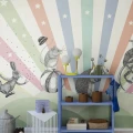 Leikkimielinen elaintapetti Rebel Wallsilta Circus R18172