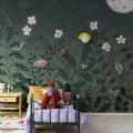 Leikkimielinen kukkatapetti Rebel Wallsilta Pixie R18191