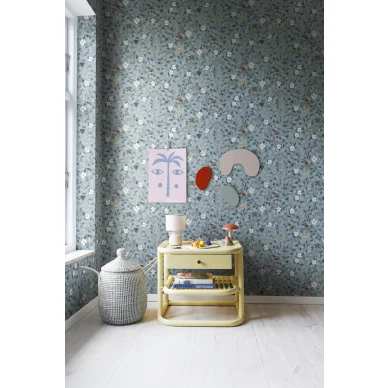 Rebel Wallsin sininen leikkimielinen tapetti Pixie Shore R18112 image