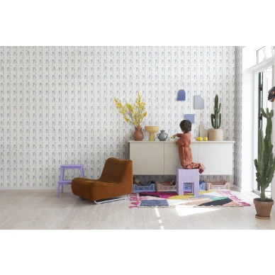 Leikkimielinen alpakkatapetti Alpaca Rebel ruotsalaisesta Rebel Wallsilta R18132 image