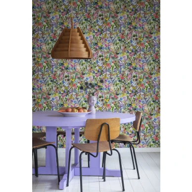 Kukkaniittytapetti Poppy Meadow Rebel Wallsilta R18121 kuva