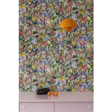 Varikas tapetti kukkakuviolla Poppy Meadow Rebel Wallsilta R18121 kuva